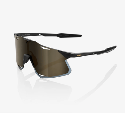 100% Hypercraft Matte Black - Soft Gold Lens