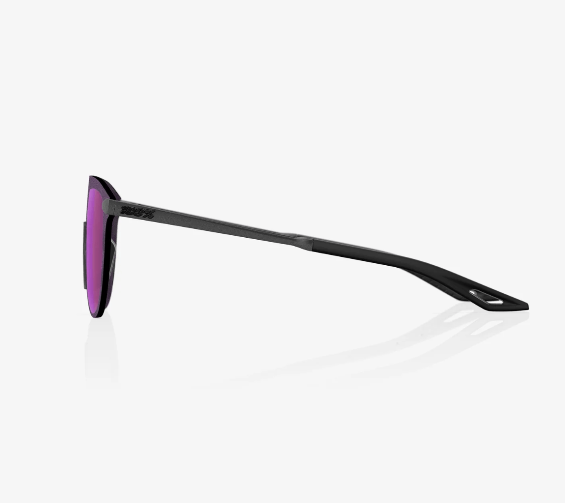 100% Legere Coil Matte Gunmetal - Purple Lens