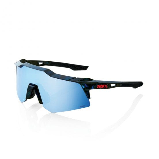 100% Speedcraft XS Black Holographic - HiPER Blue Multilayer Lens